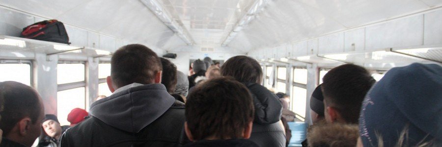 Рабочая перевозка в электричке